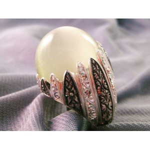 İncitanem Nurullah Daştan Usta Aytaşı Özel Tasarım Kalemişi Gümüş Yüzük