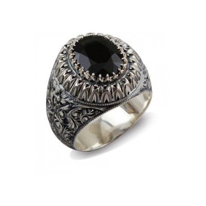 Nurullah Daştan Usta Avusturalya Safiri Özel Kalem İşi Gümüş Yüzük