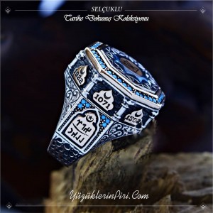 Selçuklu Motifli Oğuz Kağan Mühür Yüzük